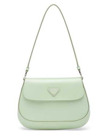 Prada Cleo brushed leather shoulder bag with flap 1BD311